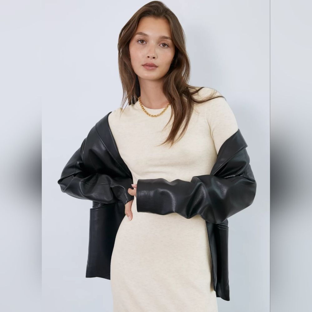 Aritzia Babaton Banter A-line Sweater Midi Dress Size XS. - Picture 4 of 15